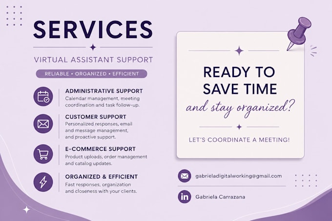 be your administrative virtual assistant