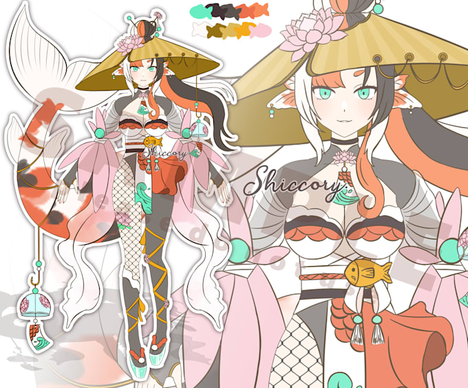 create a surprise character design skeb like commission