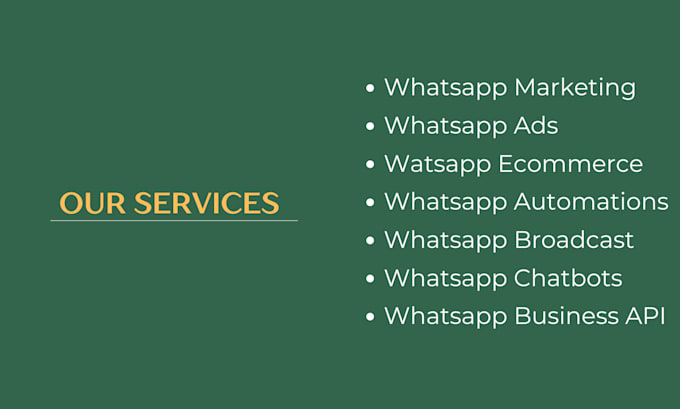 do whatsapp business API setup and build whatsapp chatbots
