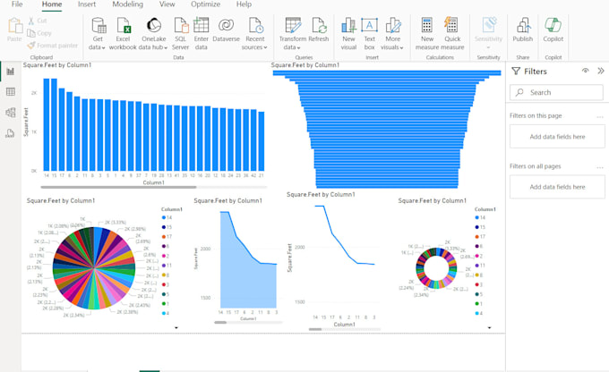 Provide expert data visualization services using excel and power bi by ...