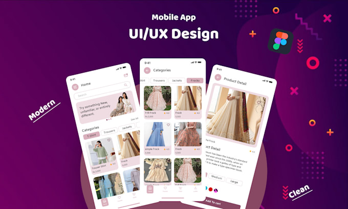 create android and ios mobile app uiux design in figma