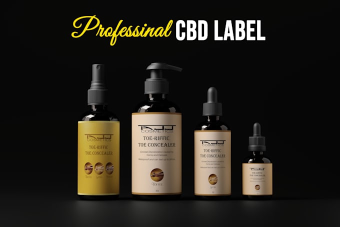 do premium cosmetic packaging label design for your brand