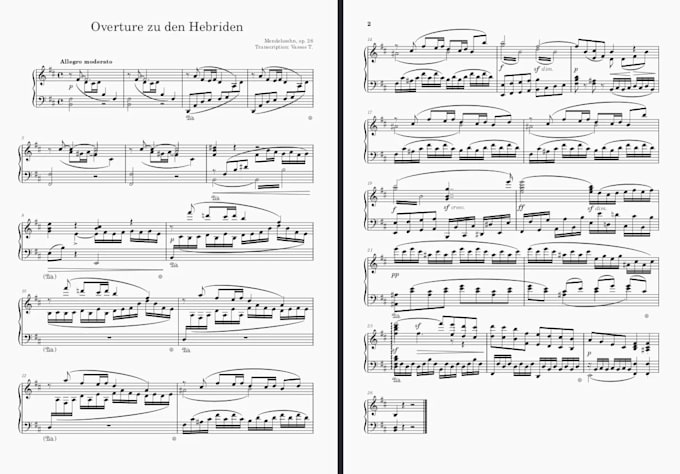transcribe your manuscript into sheet music