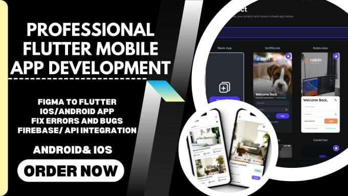 Build flutter app, flutter mobile app, flutterflow app for android and ...