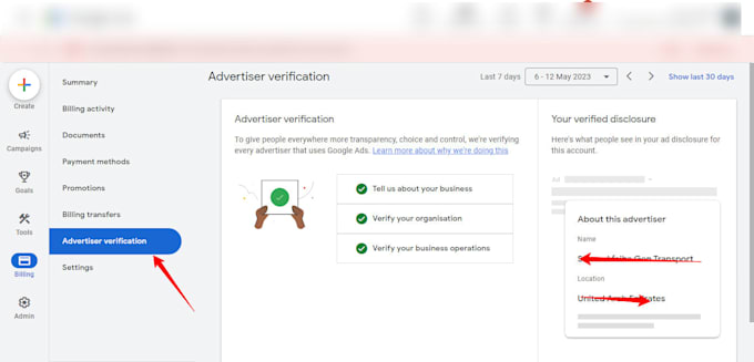 fix google ads advertiser verification in 24 hours and run ads campaign