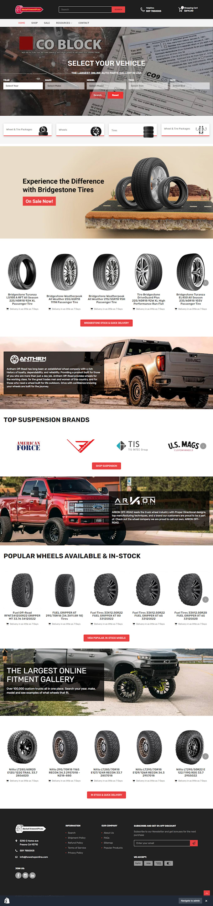 build high selling shopify store website