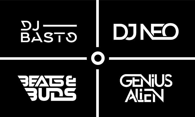do custom typography and professional dj logo design