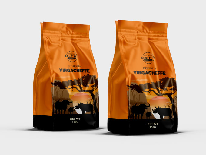 do coffee or tea  packaging, bag, label design for you