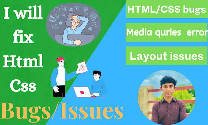 Fix html css bugs on your website by Aneesahmed56 | Fiverr