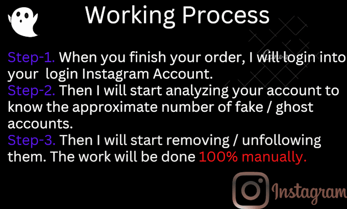 identify instagram ghost, inactive, bot followers to remove all