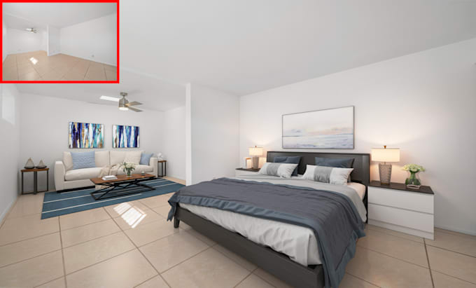 do virtual staging for your real estate photo editing