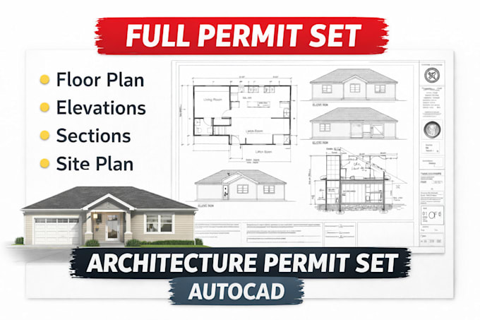 autocad architectural drafting floor plans elevations sections