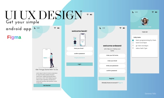 Create figma mobile ui ux design by Thimirajj | Fiverr