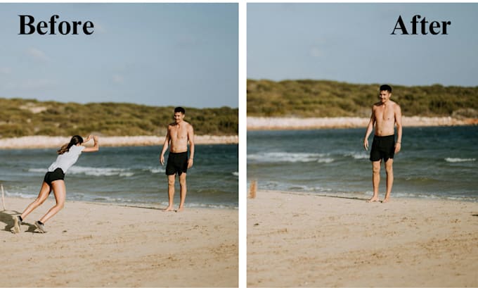remove unwanted objects and persons from the image
