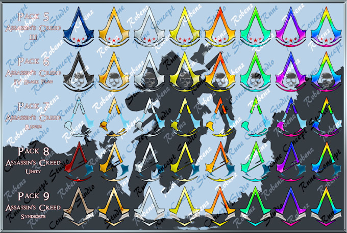 make assassins creed badges and emotes