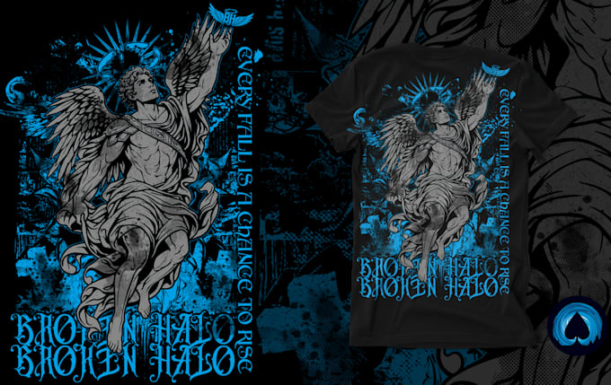 create modern streetwear grunge t shirt design