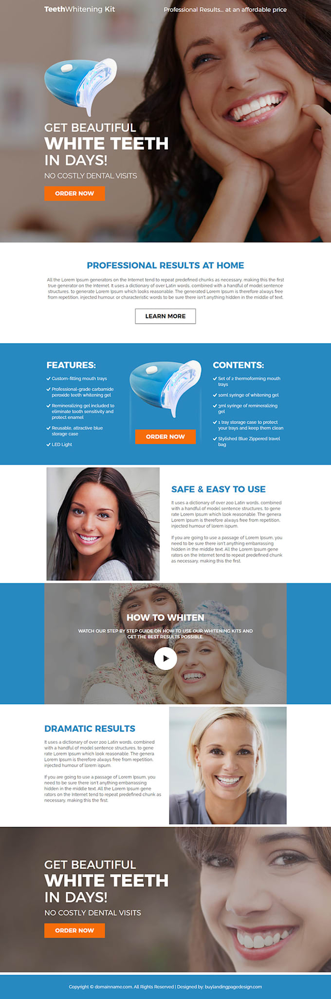 generate dental care leads teeth whitening lead generation dentist landing page