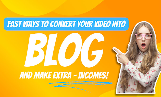 convert youtube videos to blog post or article
