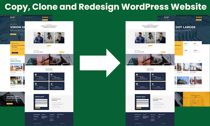 copy clone website, duplicate and revamp wordpress website