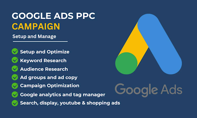 setup and manage google ads adwords, PPC campaigns