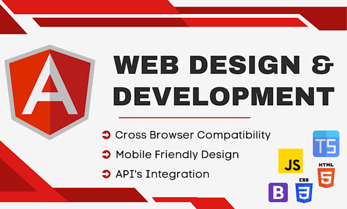 develop angular web application, component, api integration