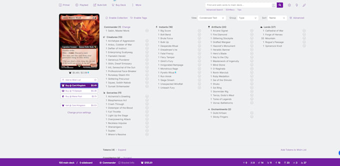 be your mtg deck consultant or create a custom commander deck for you