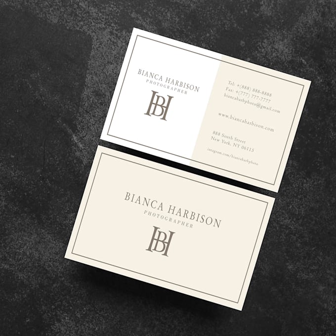 design the professional business card