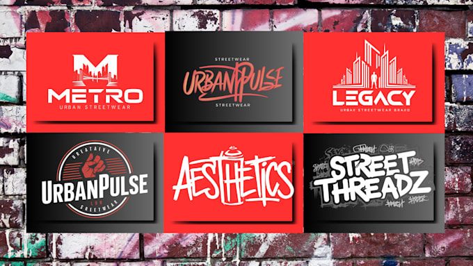 urban streetwear logo for clothing, t shirt, fashion, y2k, typography, music