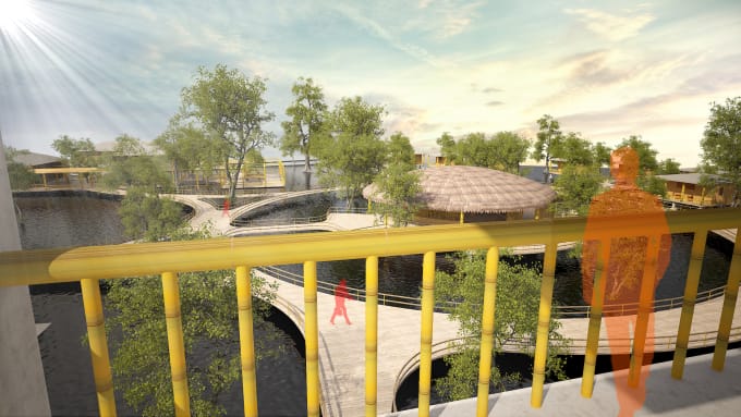 design resort, tourism center and park