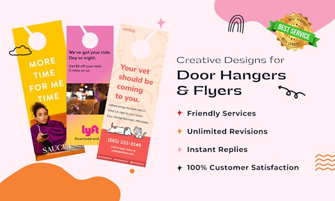 design modern professional flyer, poster and door hanger
