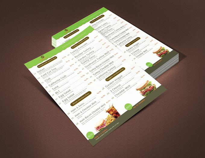 design captivating food menu restaurant menu