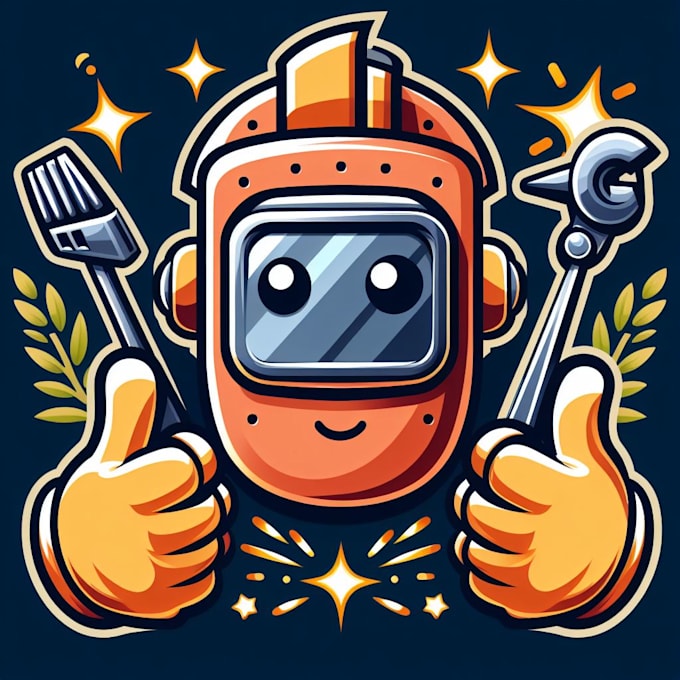 do, creative, choice, welding, mascot, logo design