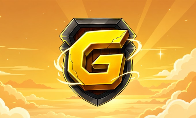 create a premium minecraft server logo and branding