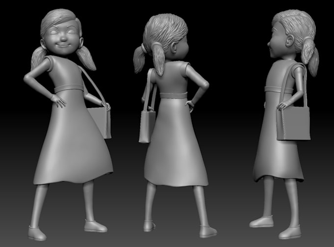 sculpt high quality 3d printable models for characters