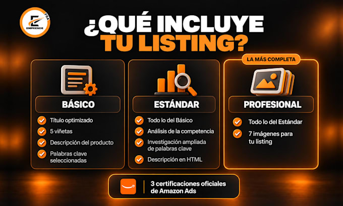 crearé tu listados de amazon SEO optimizados