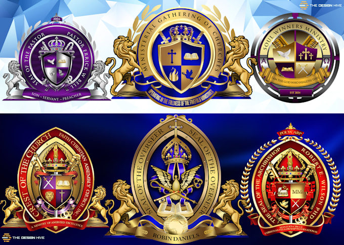 do exceptional church seal logo, church ministry, bishop or apostle seal design