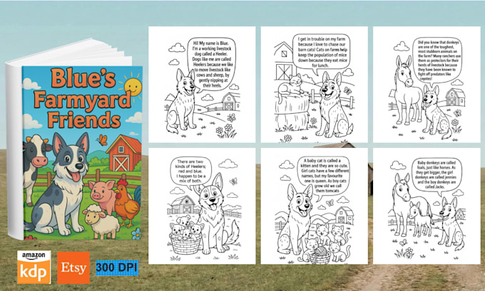 create colouring book images and activity book for your kdp