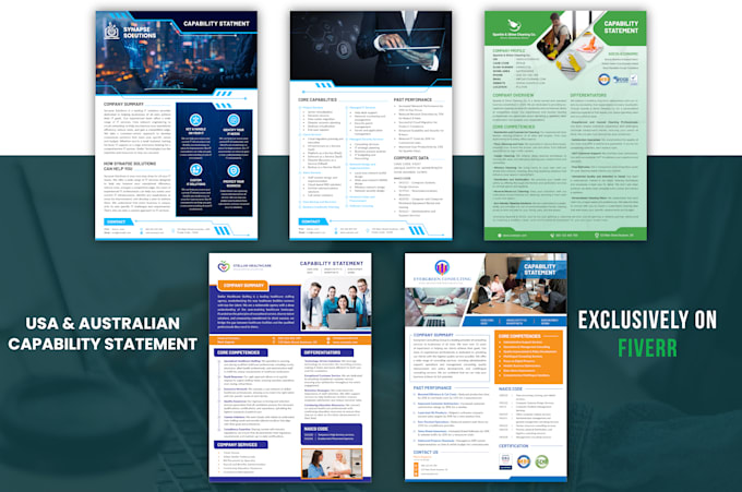 design a professional and effective business capability statement