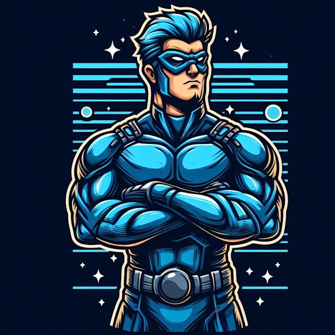 do superhero comic artwork and book