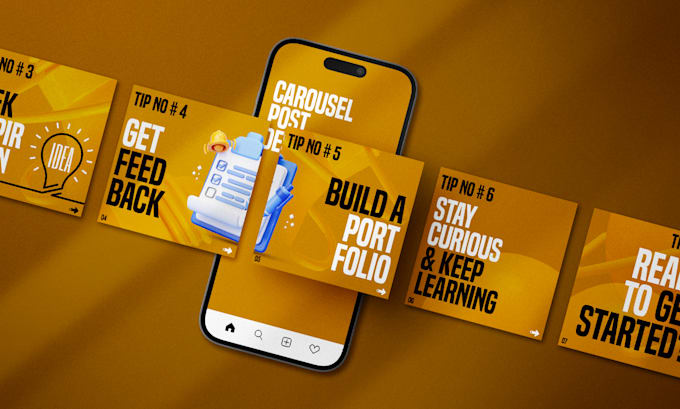 Design creative social media carousel posts for your linkedin and ...