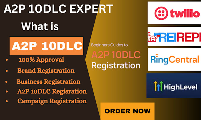 gohighlevel a2p SMS automation a2p 10dlc registration on twilio