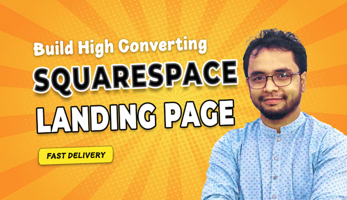 build squarespace website design or squarespace landing page