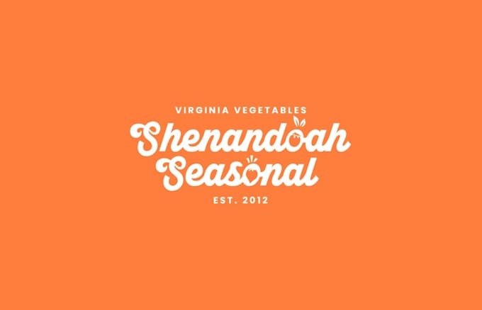 clean hip bold vegetable farm logo