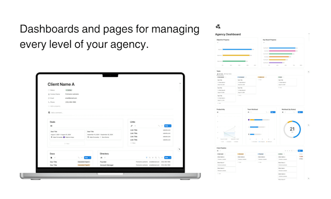 help you systematize your agency with notion