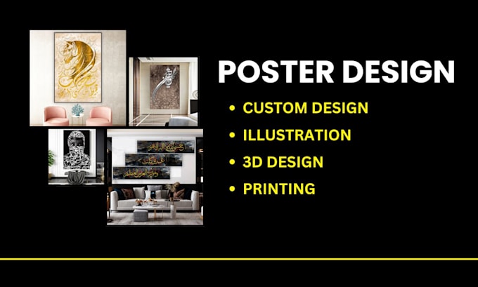 design unique wall art, poster, canvas designs