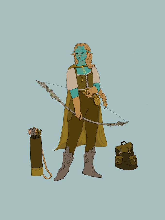 digitally illustrate your dungeons and dragons character