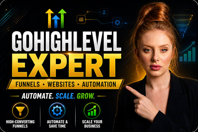 be your go high level expert gohighlevel website setup email automation workflow
