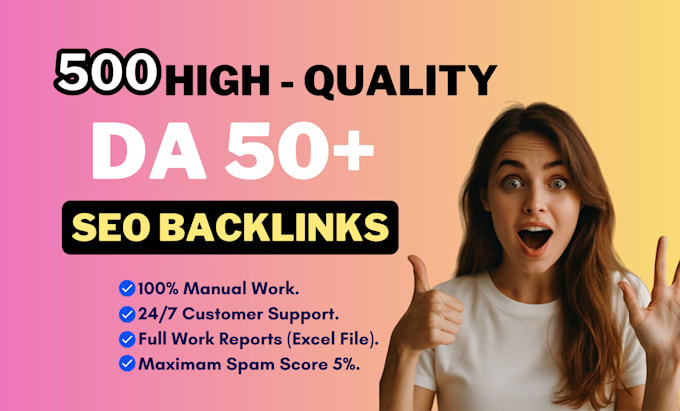 do 60 pr9,da90 high authority seo dofollow backlinks