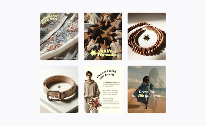 create professional social media post and story templates