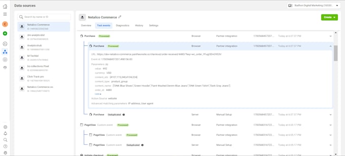 setup facebook pixel conversion API for ecommerce tracking